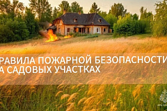 МЧС России напоминает: соблюдайте правила пожарной безопасности на садовых участках
