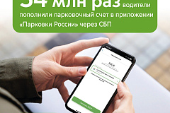 Максим Ликсутов: 54 млн раз водители пополнили парковочный счет в приложении «Парковки России» через Систему быстрых платежей